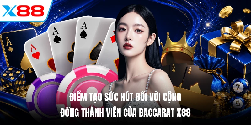 Điểm tạo sức hút đối với cộng đồng thành viên của Baccarat X88