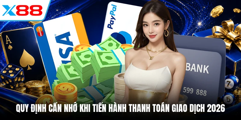 Quy định cần nhớ khi tiến hành thanh toán giao dịch 2026