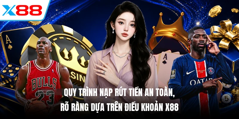 Quy trình nạp rút tiền an toàn, rõ ràng dựa trên điều khoản X88